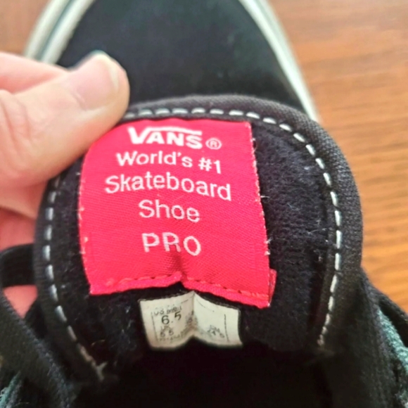 VANS Old Skool Pro Black/White Sneakers | Unisex sizing 6.5-or-8 - Picture 4 of 5